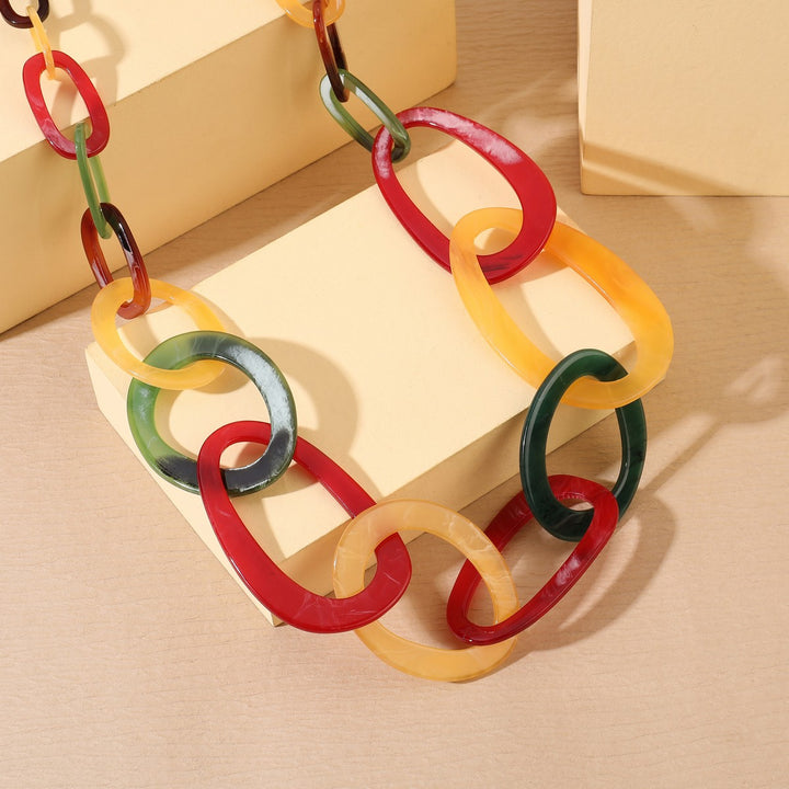 Thin Oval Chain Necklace