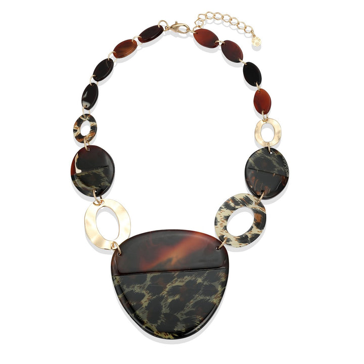 Leapord Print Pendand Necklace