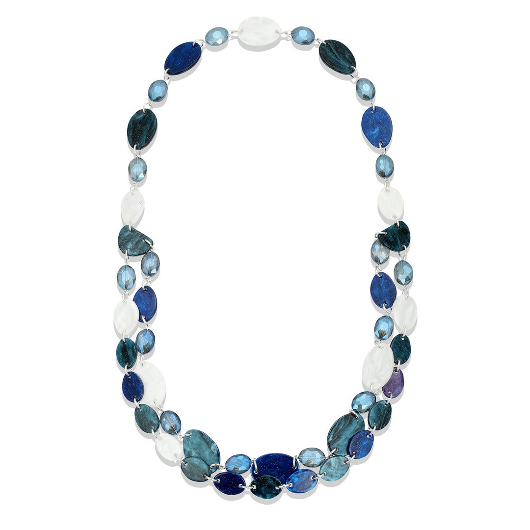 Multisize Beades Two Row Necklace