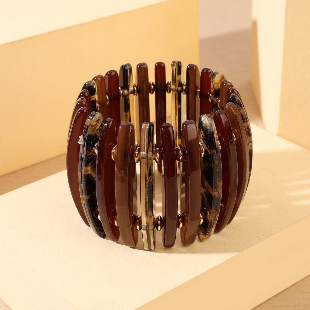 Long Disk With Bead Bracelet