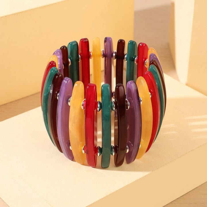 Long Disk With Bead Bracelet