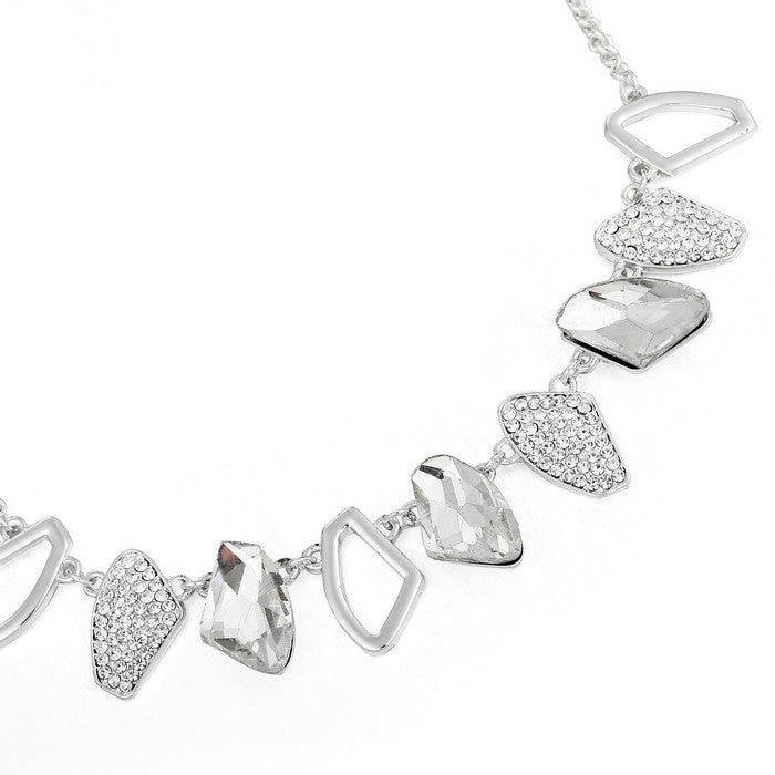 Multishapes Diamonds Necklace Set