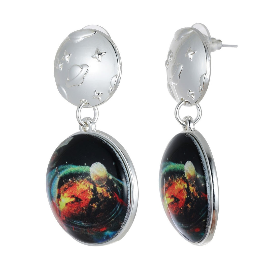 Space Paint Dangling Earrings