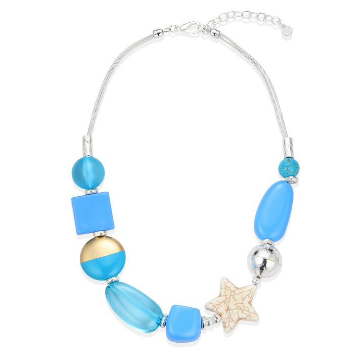 Star Circles And Cubes Necklace