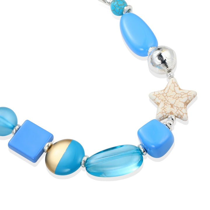 Star Circles And Cubes Necklace