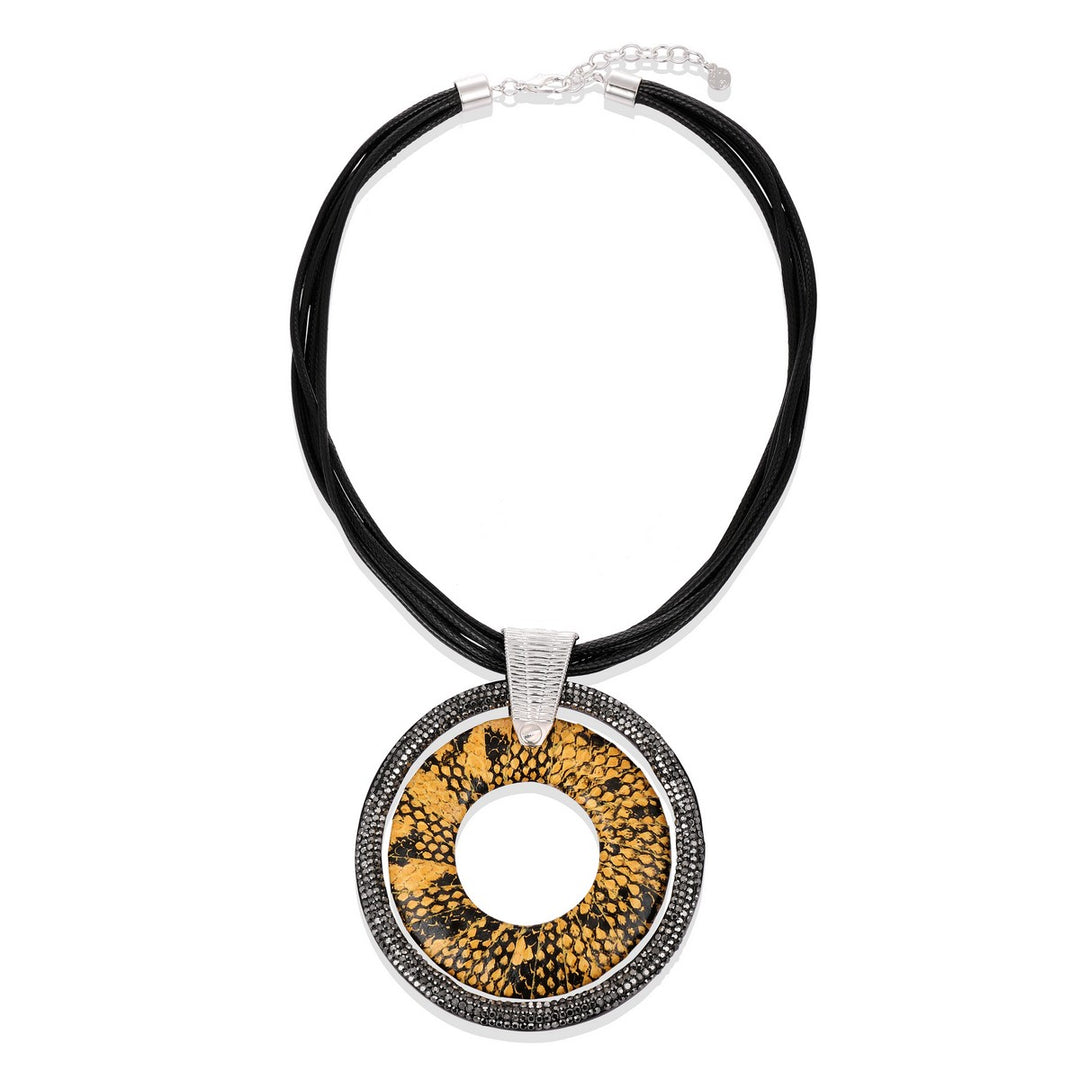 Big Circle With Hole Pendant Necklace