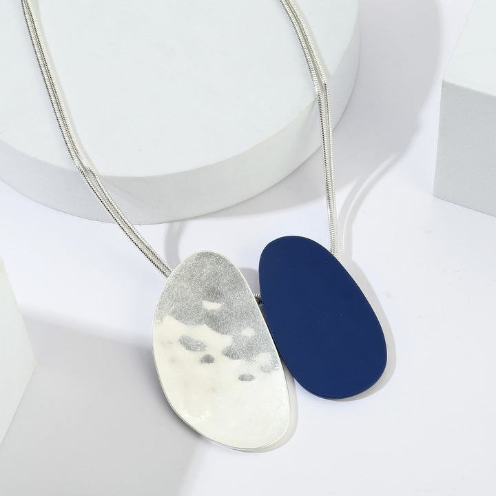 Two Irregular Shape Pendant Necklace