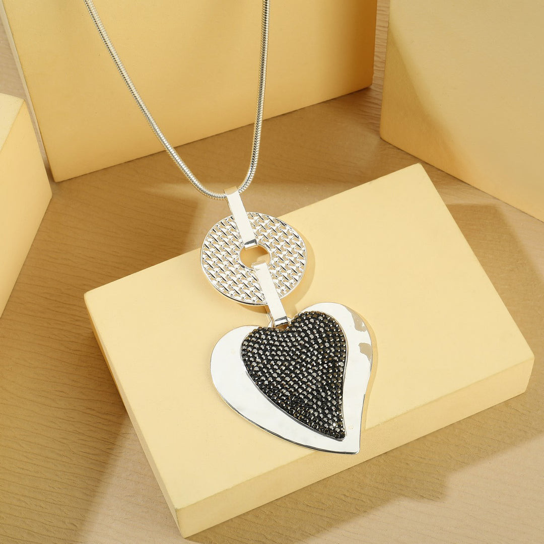 Heart With Circle Necklace