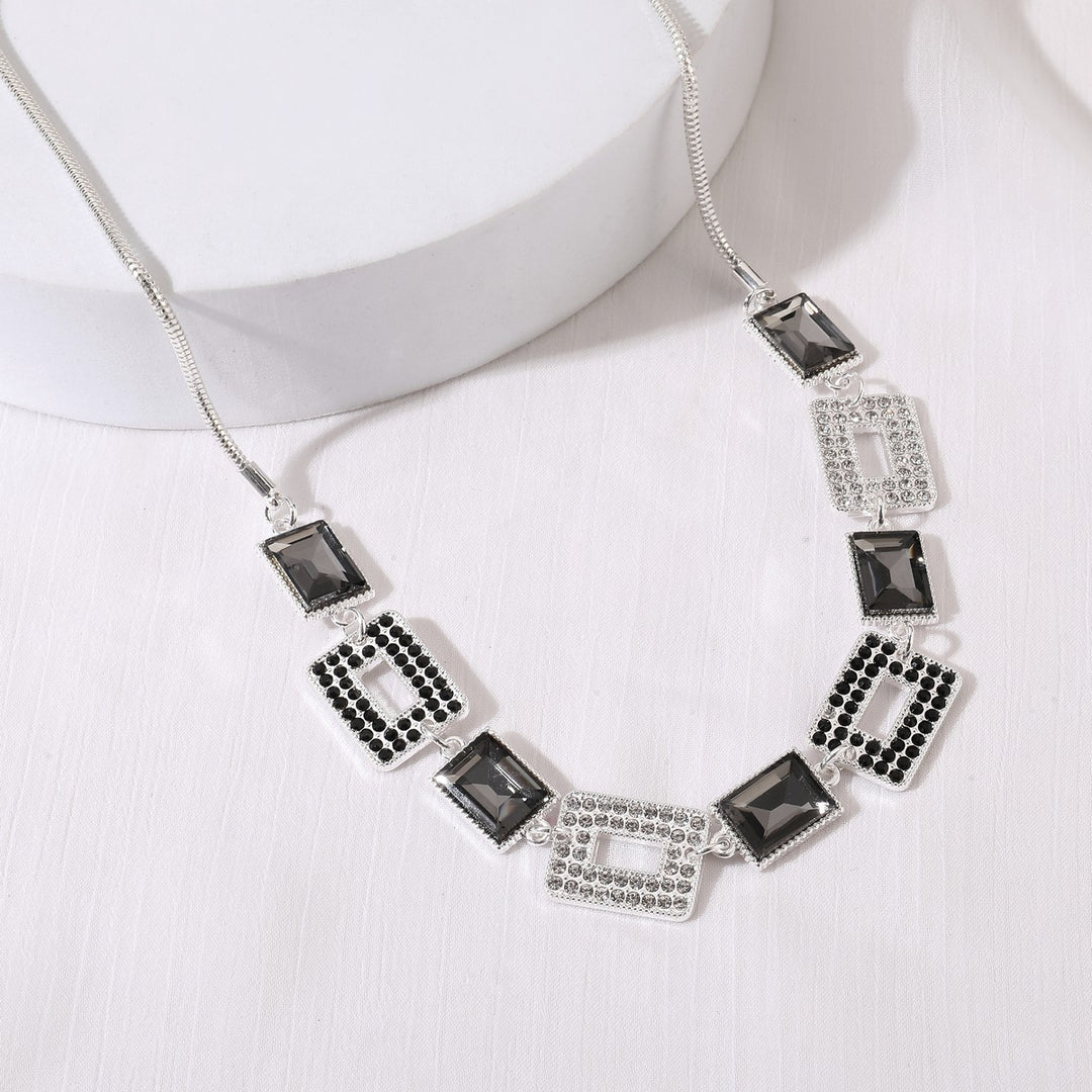 Rectangle In A Chain Necklace