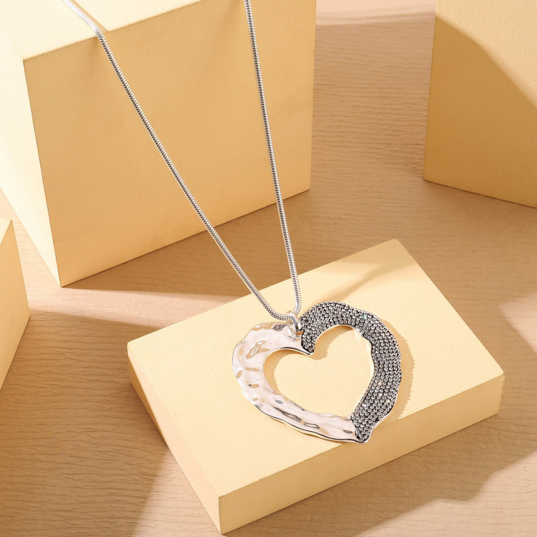 Big Heart Pendant Necklace