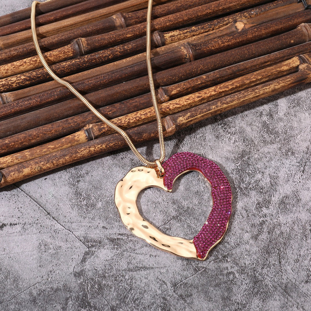 Big Heart Pendant Necklace