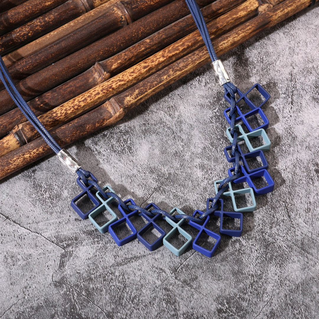 Dangling Cubes Necklace