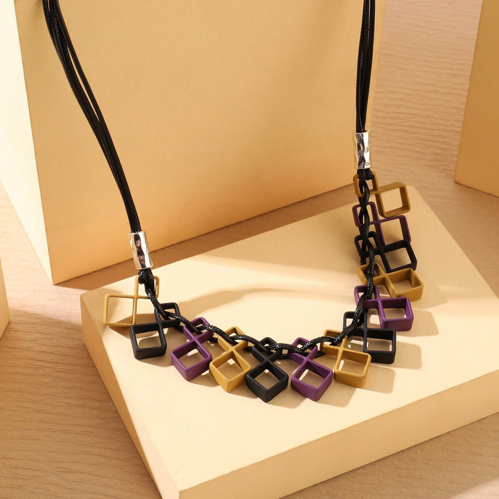 Dangling Cubes Necklace