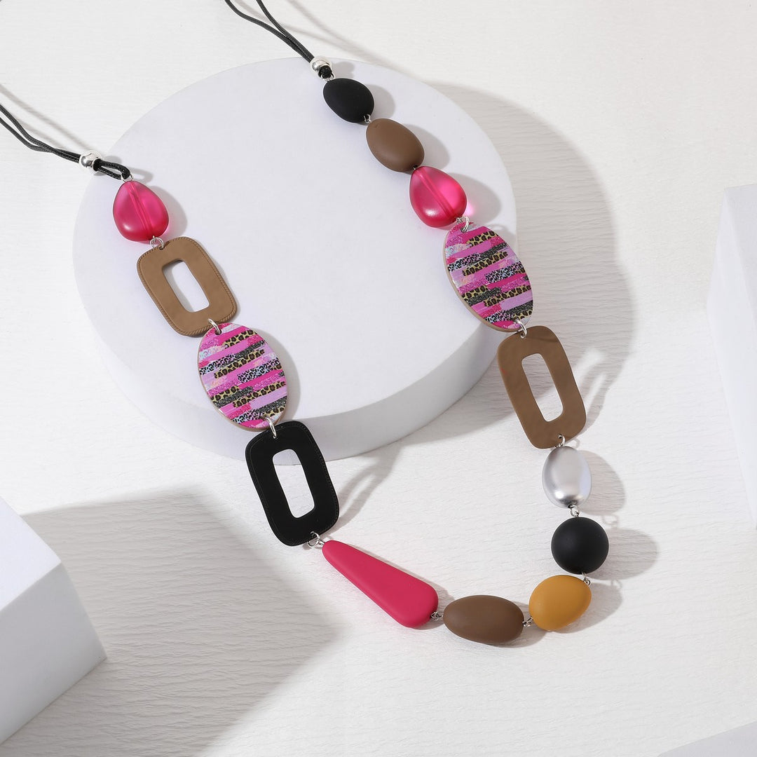 Multi Shapes String Necklace