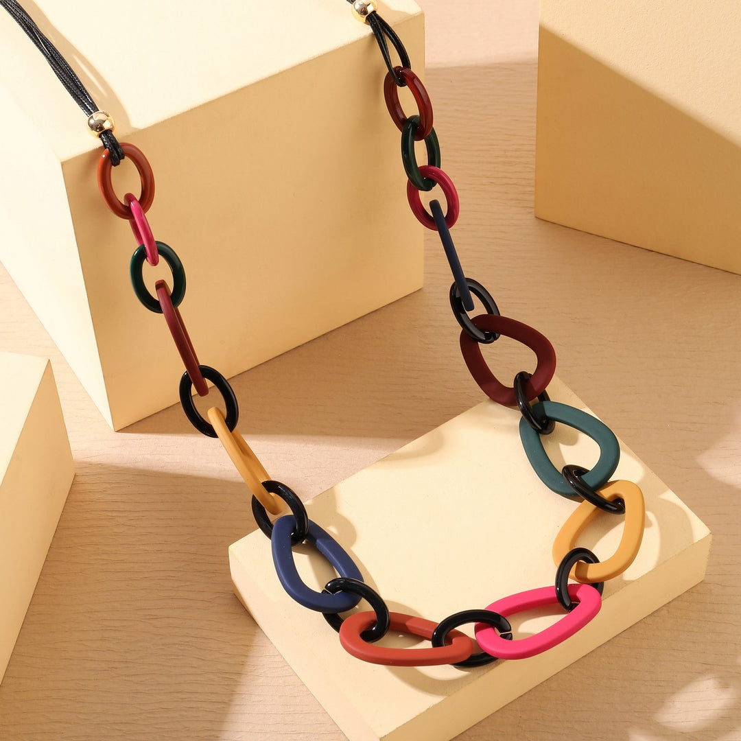 Ovals In A Row Necklace