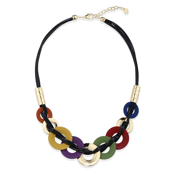 Muliple Disks Chord Necklace