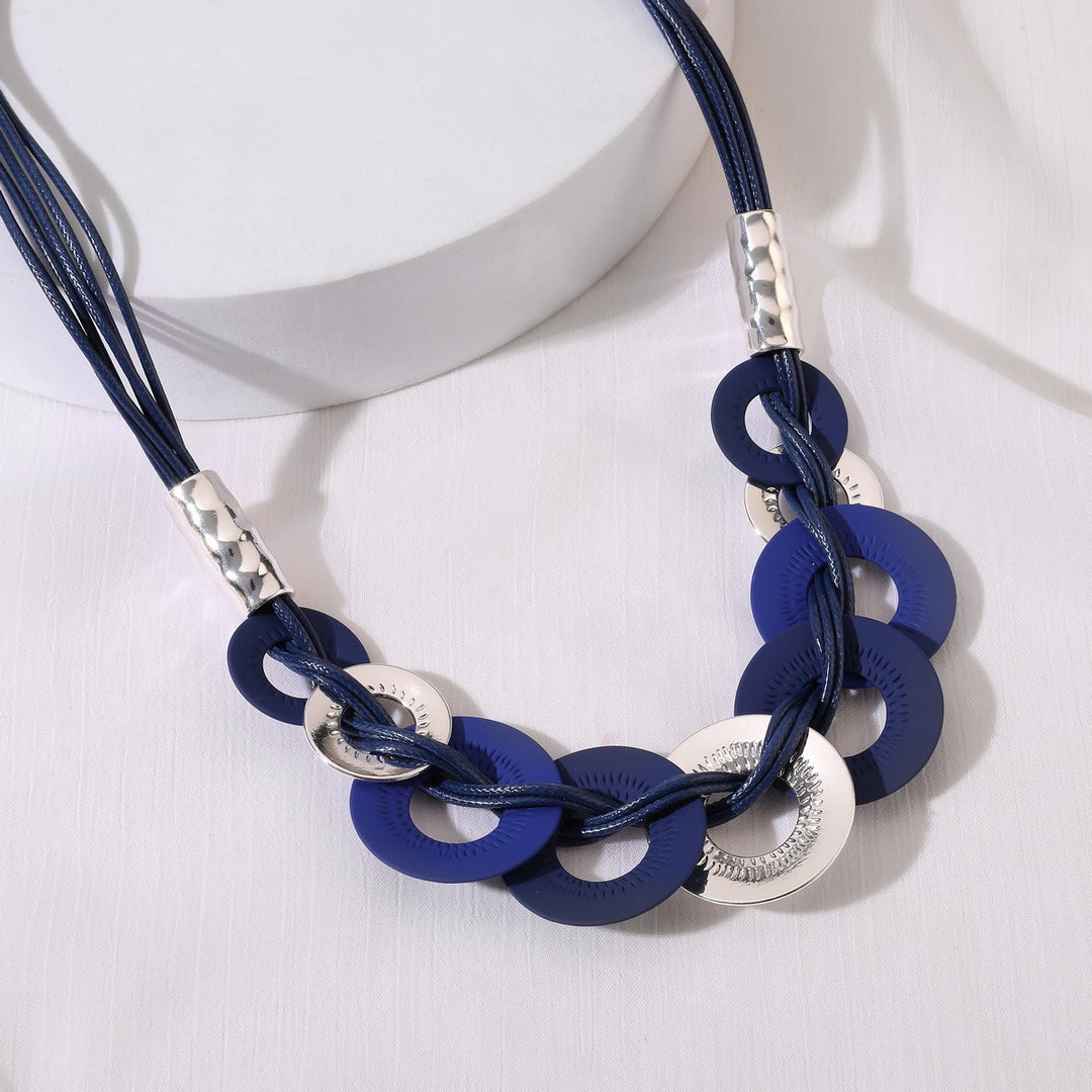 Muliple Disks Chord Necklace