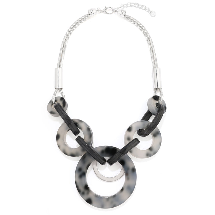 Hallow Circles In A Chain Necklace