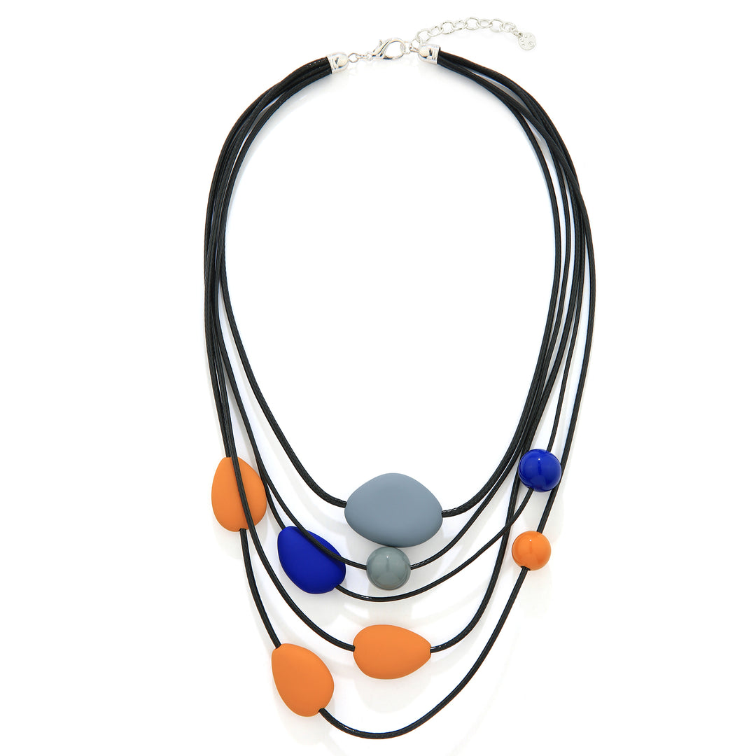 Ovals Stone Shape In Chord Necklace