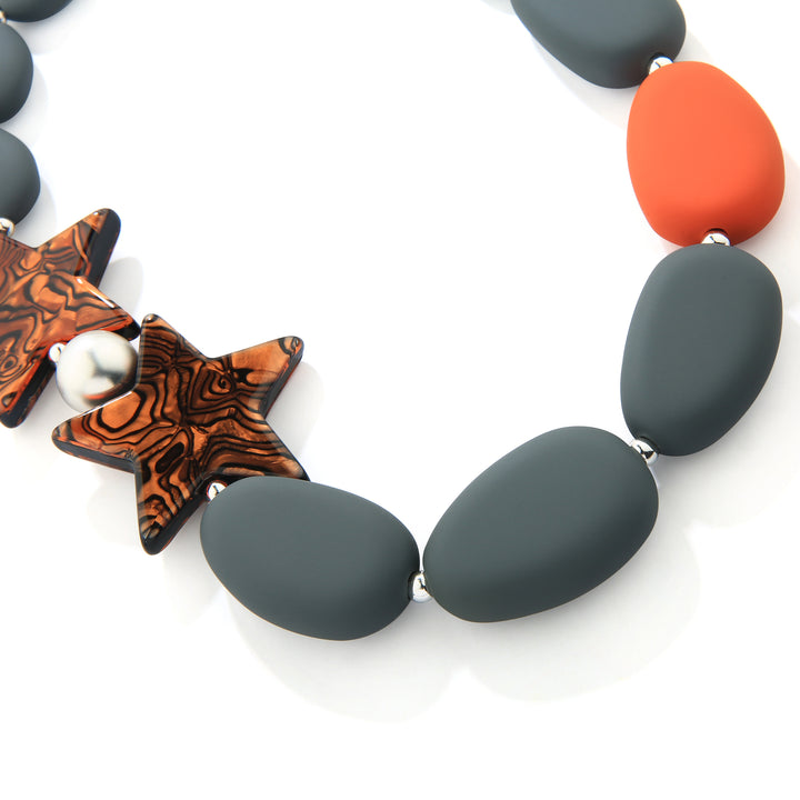 Star Fish And Pabble Necklace