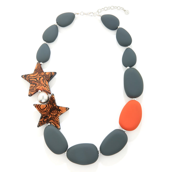 Star Fish And Pabble Necklace