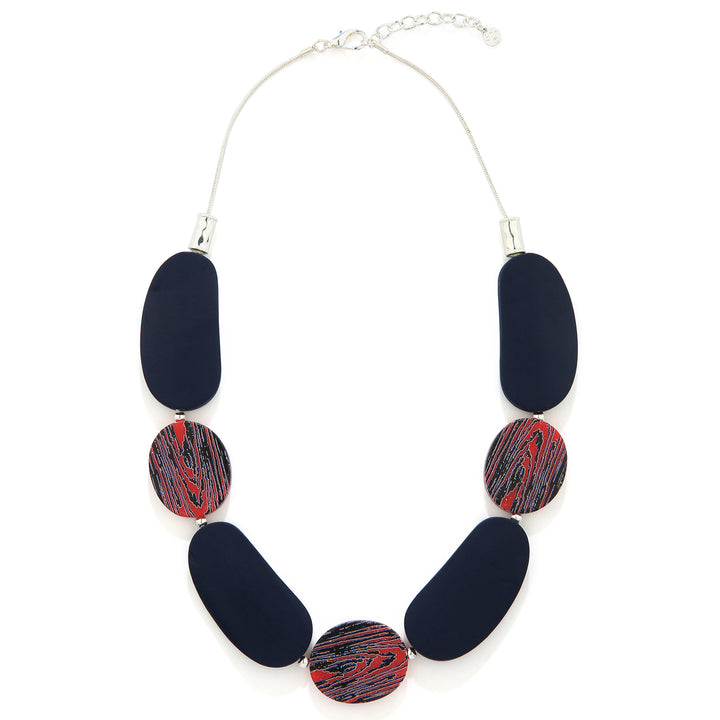 Pabble And Stone Effect Necklace