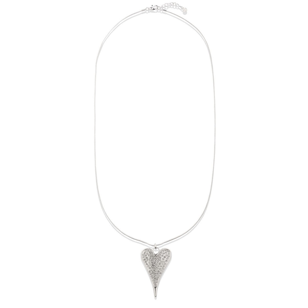 Long Heart Pendant Necklace