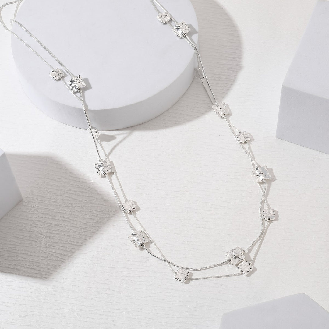 Tiny Cubes In A Chain Necklace