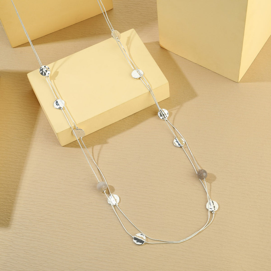 Tiny Circles In A Chain Necklace