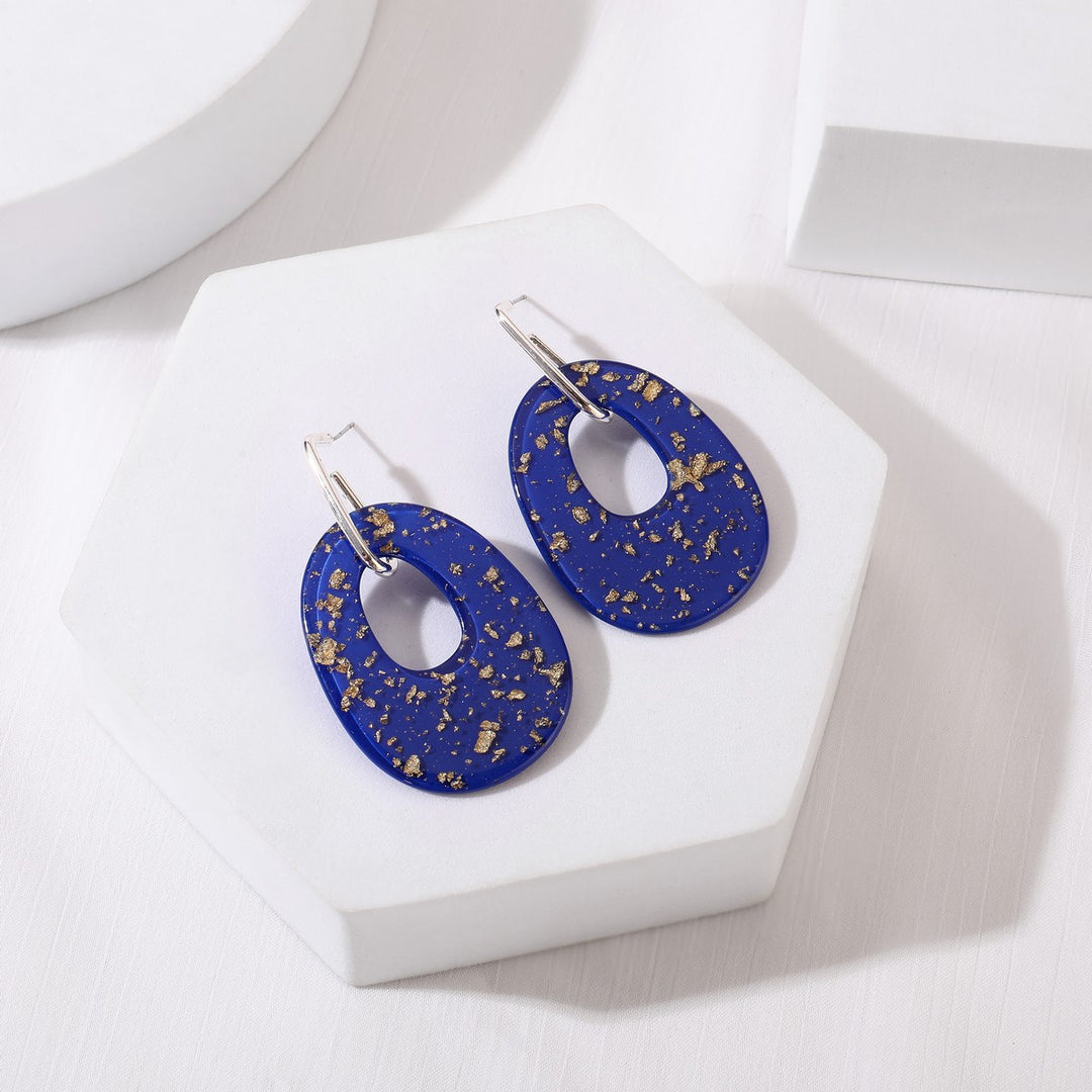 Hallow Oval Earrings