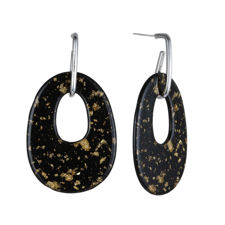 Hallow Oval Earrings