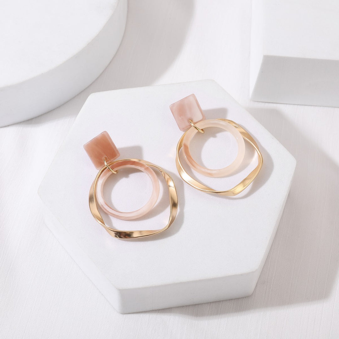 Irregular Circle Shape Earrings