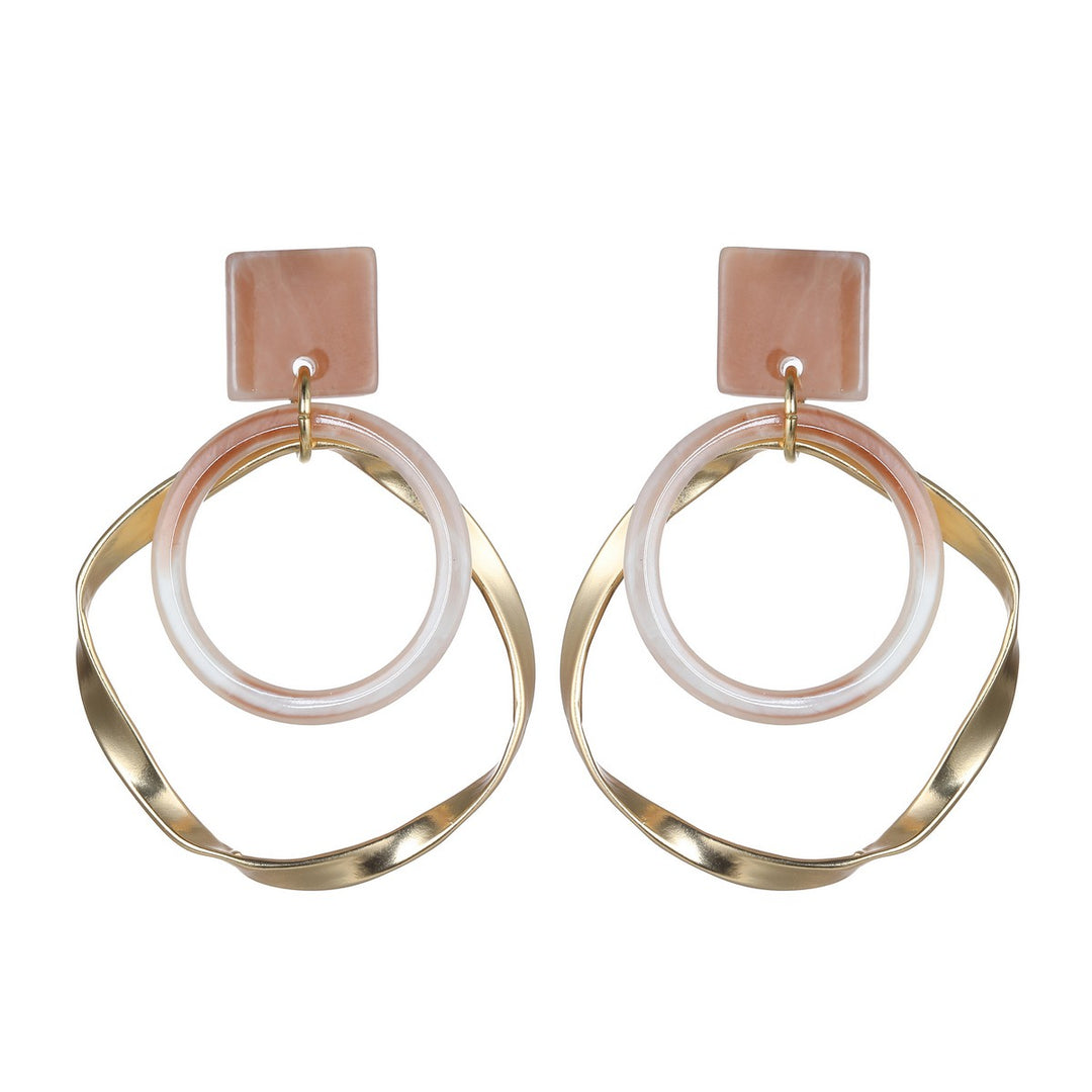 Irregular Circle Shape Earrings