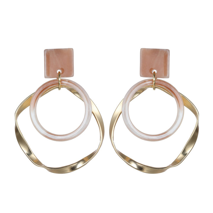 Irregular Circle Shape Earrings