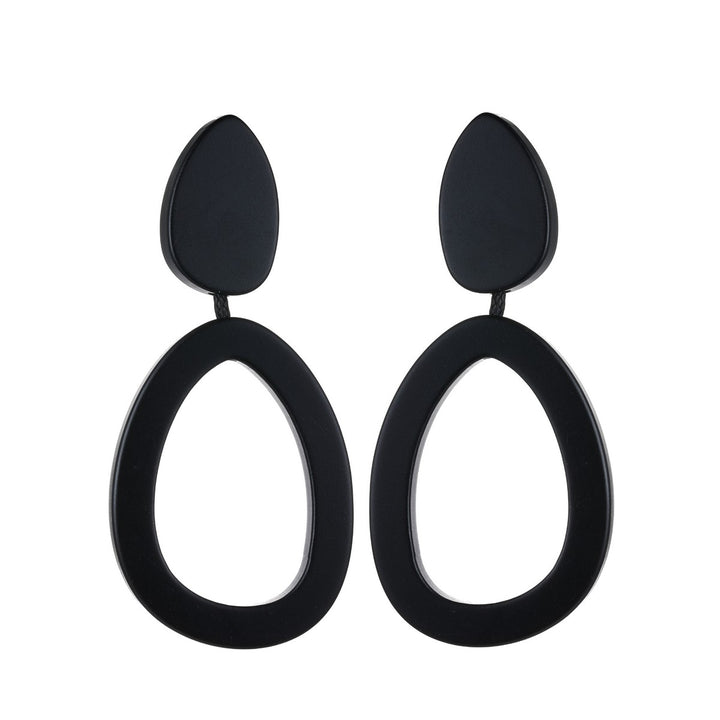 Tear Drop And Oval Earings