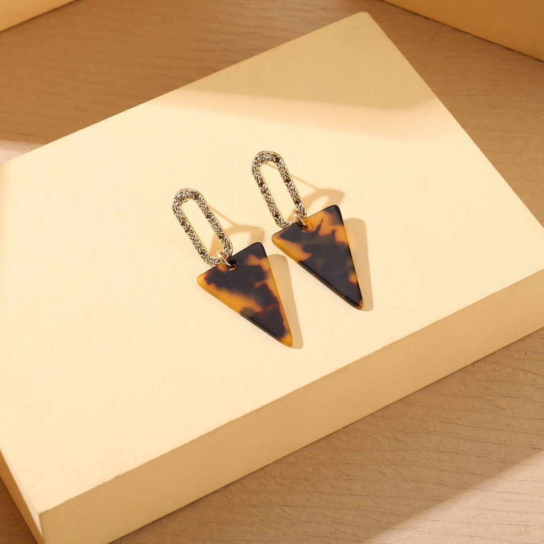 Dangling Triangle Earrings