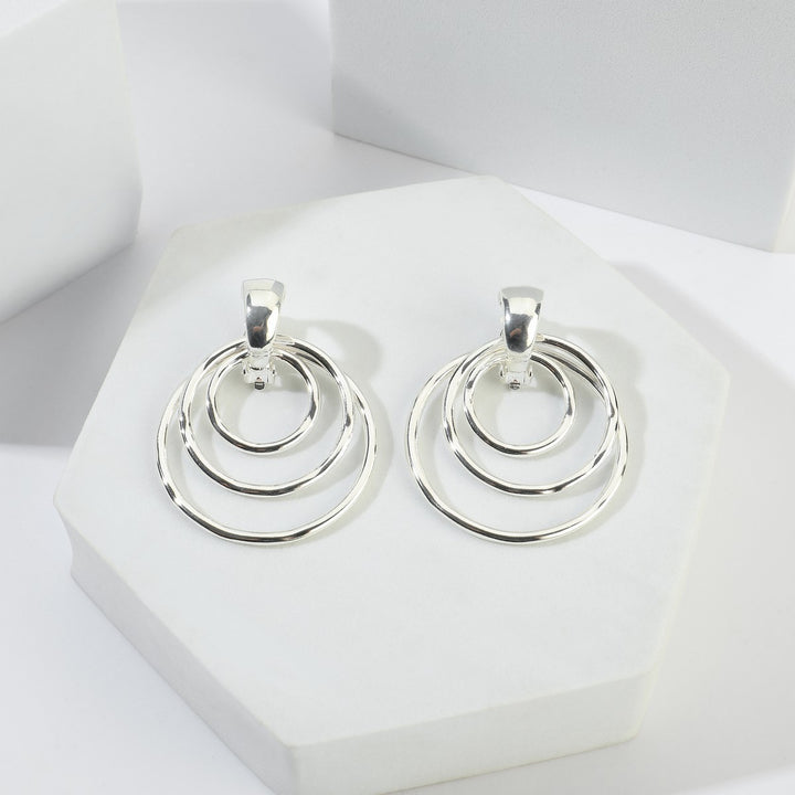 Three Thin Circles Earrings