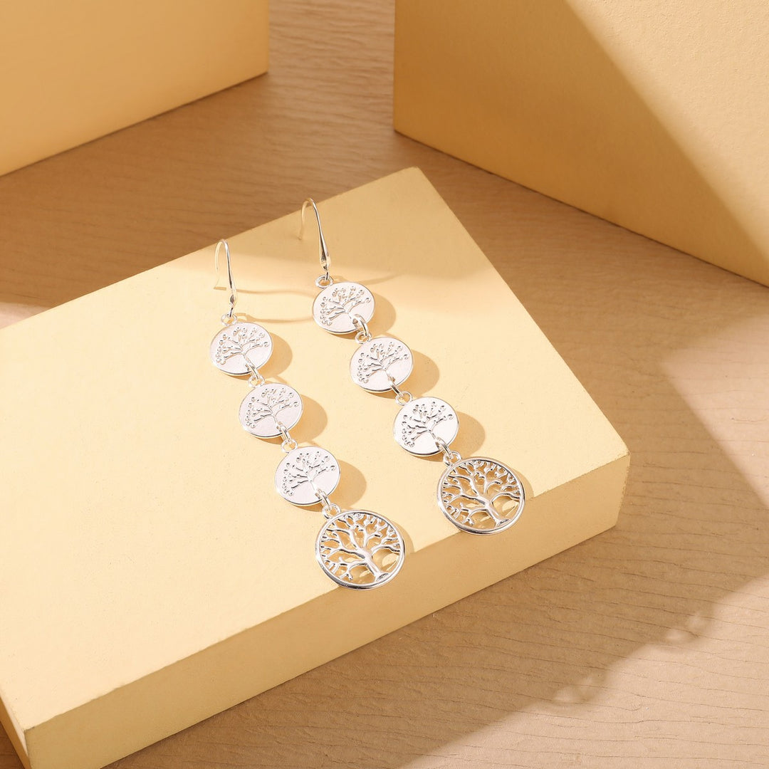 Four Dangling Circles Earrings