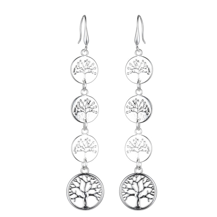 Four Dangling Circles Earrings