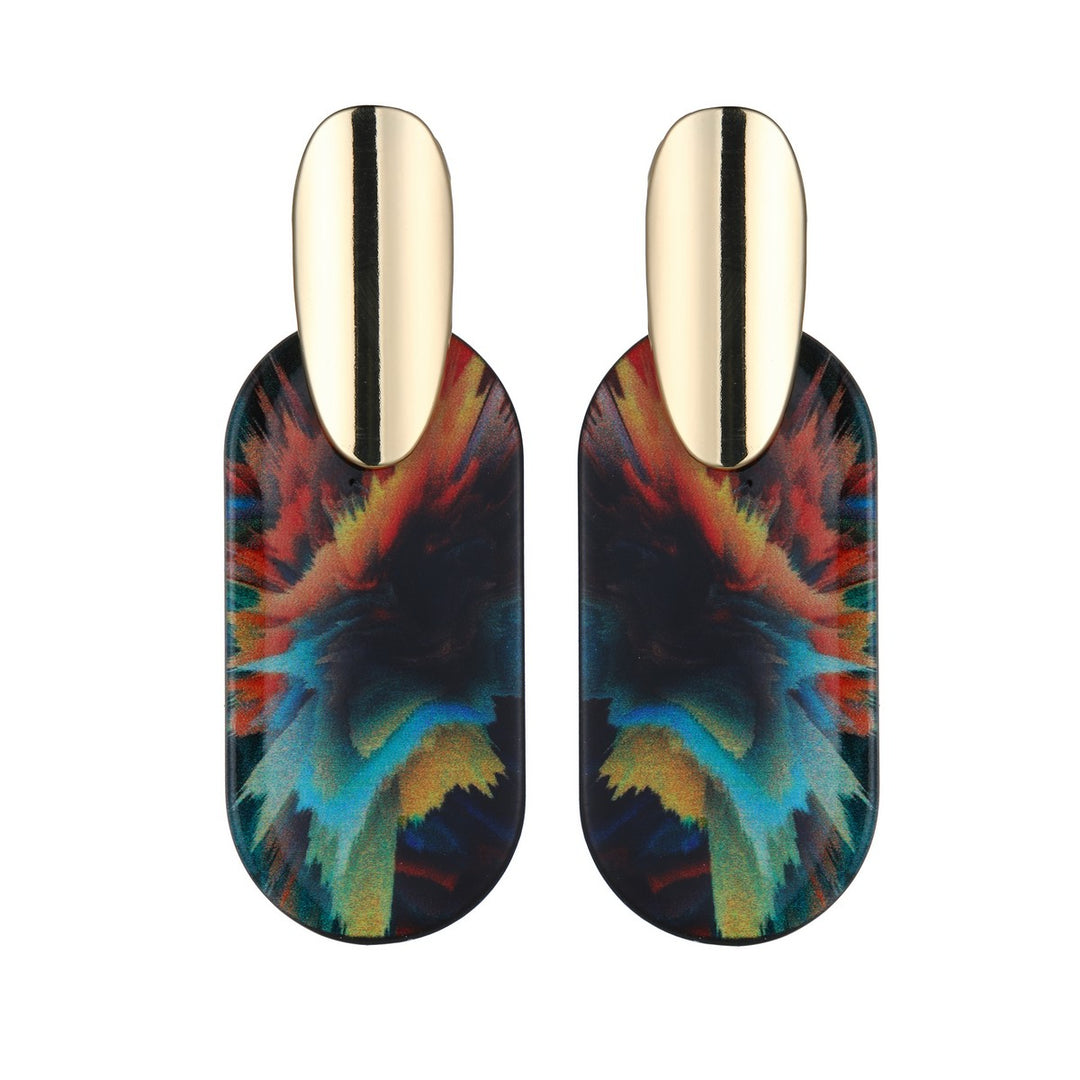 Print Effect Earrings