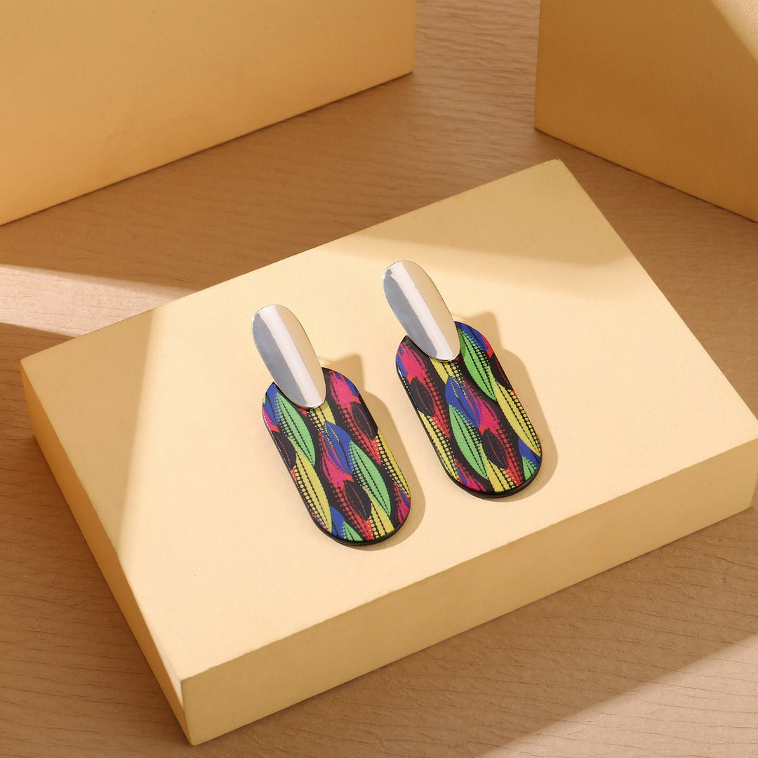 Print Effect Earrings