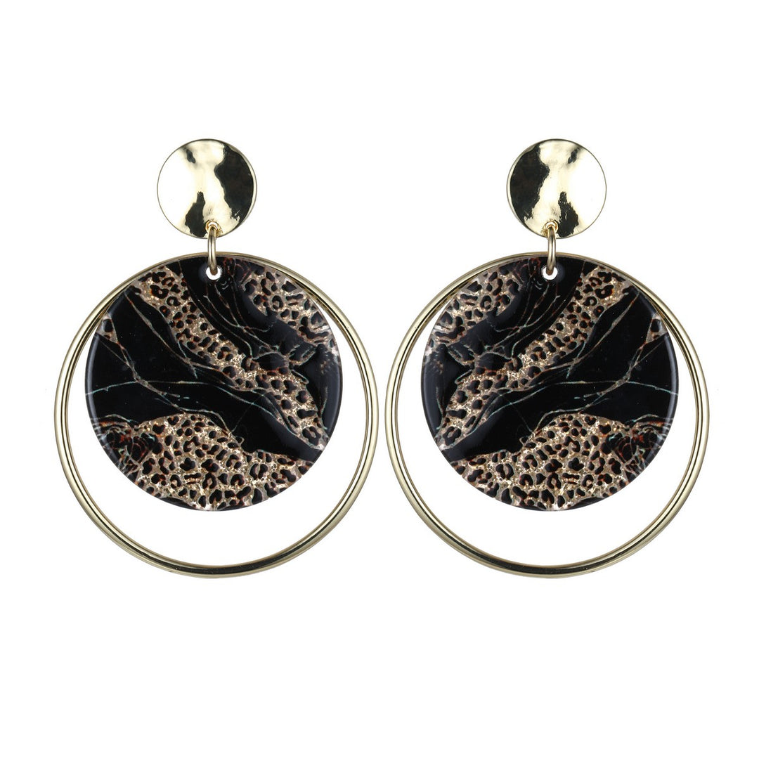 Circles Print Effect Earrings