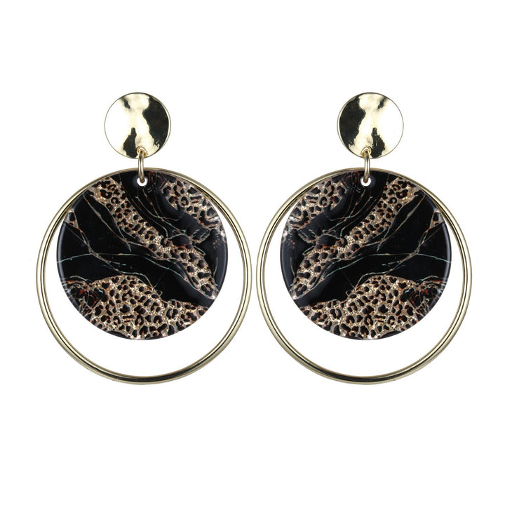 Circles Print Effect Earrings