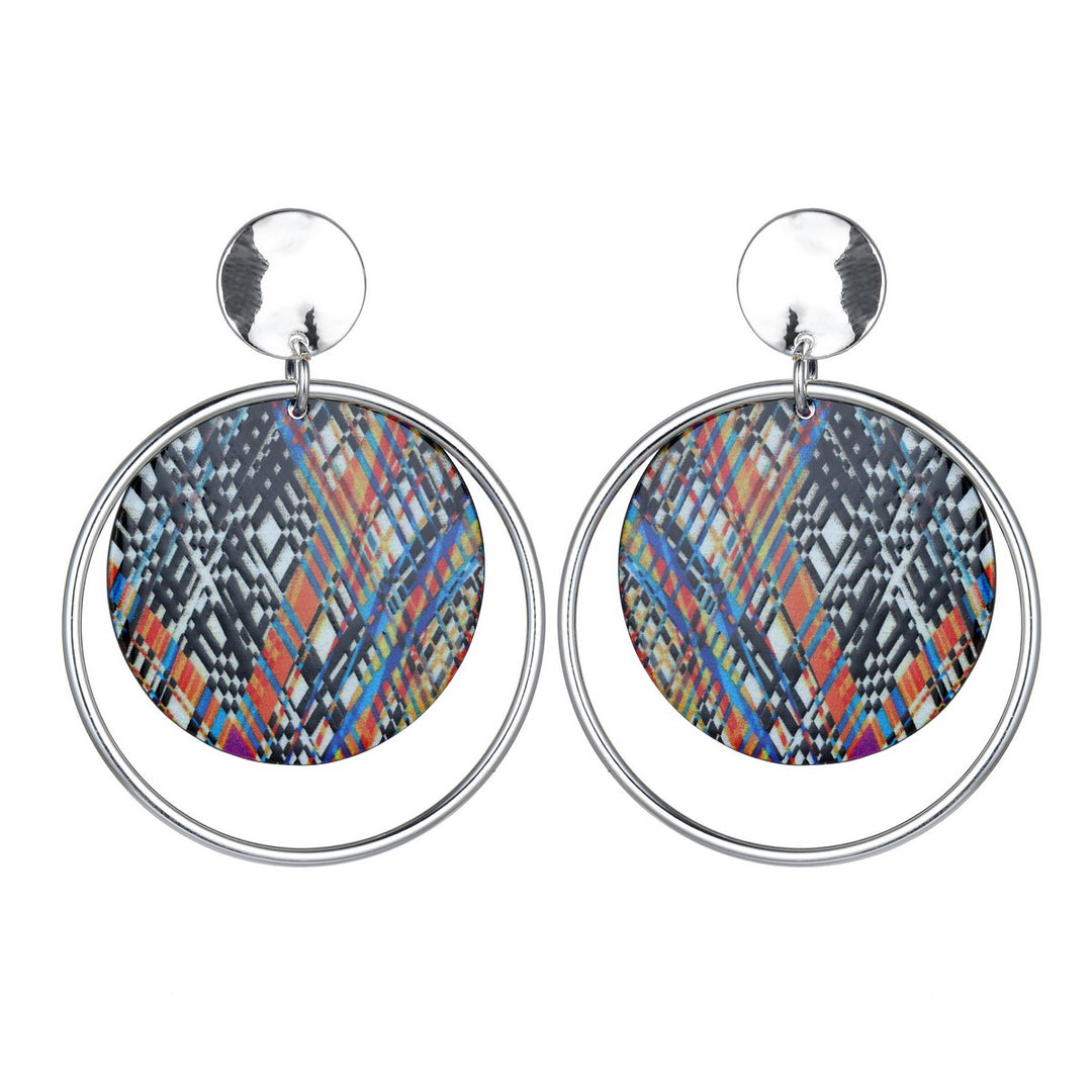 Circles Print Effect Earrings