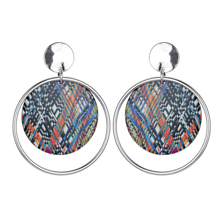 Circles Print Effect Earrings