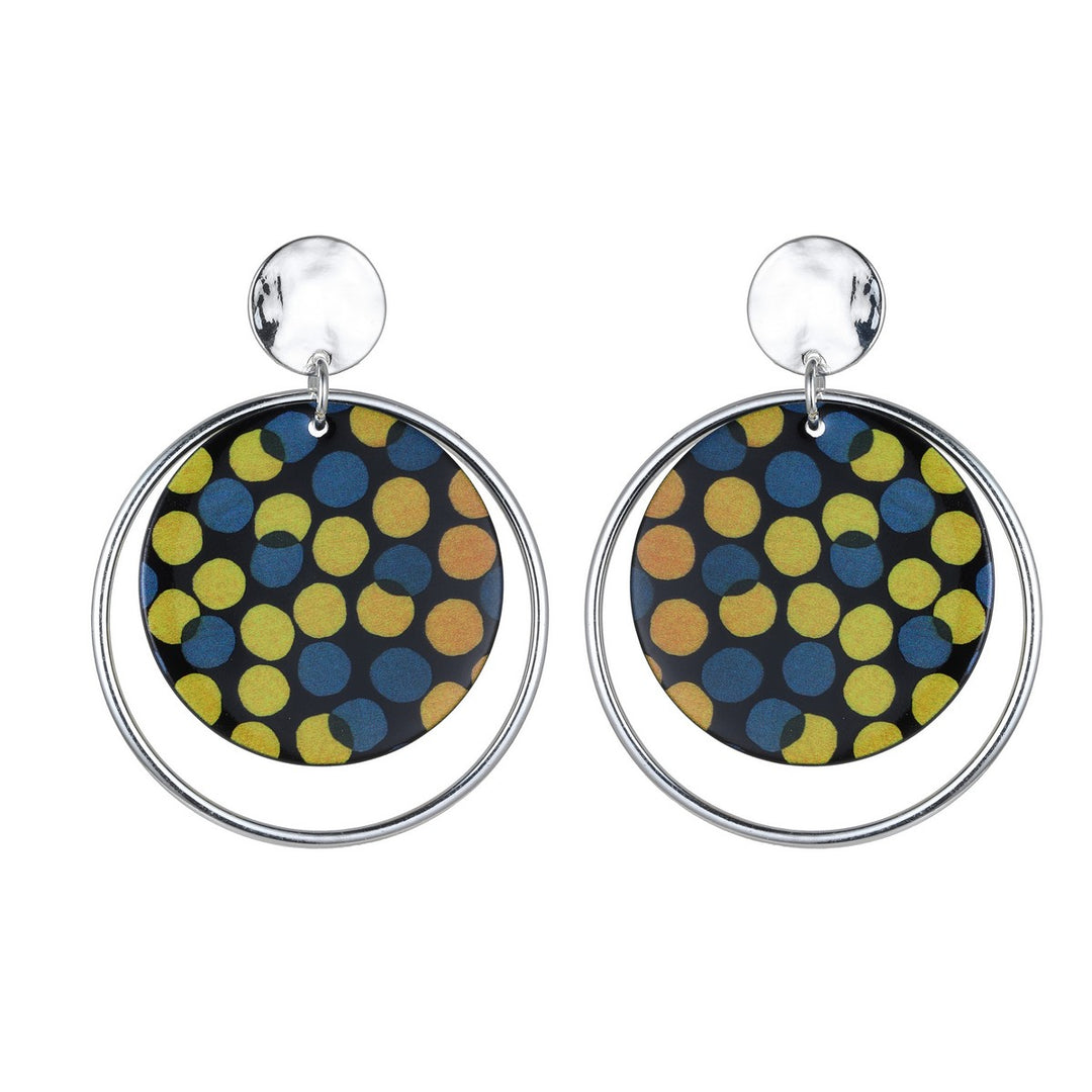 Circles Print Effect Earrings