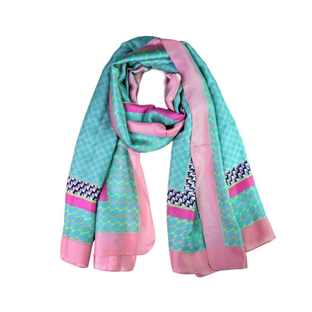 Multi Patterned Silk Scarf