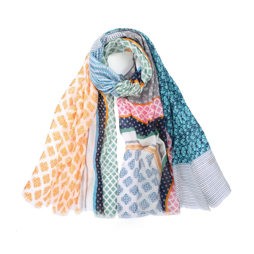 Multi Patterned Cotton Scarf