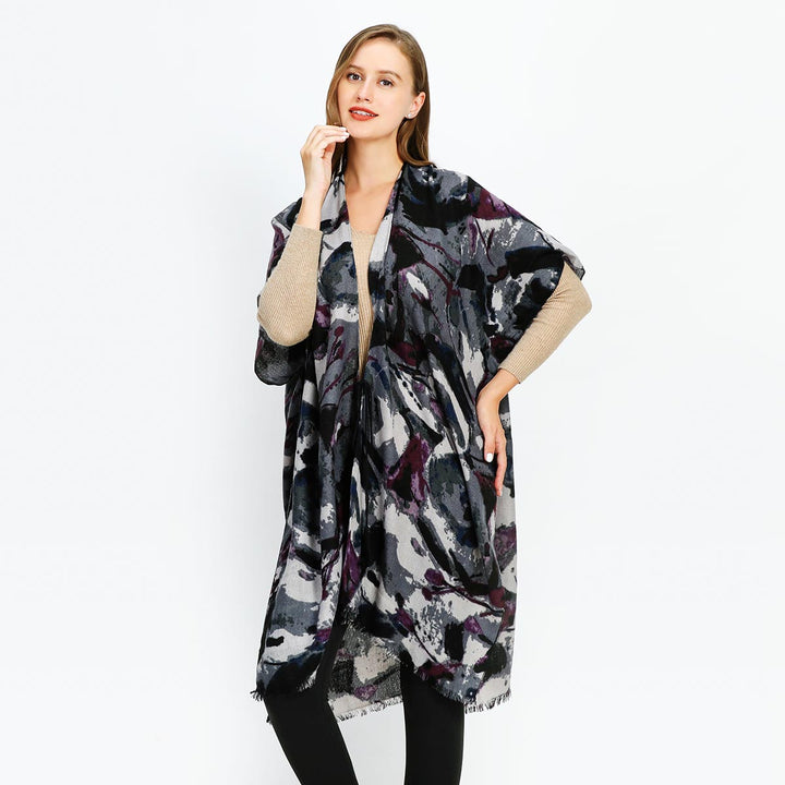 Water Paint Print Kimono