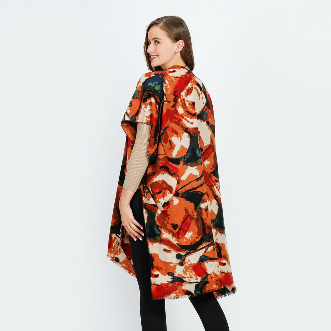 Water Paint Print Kimono